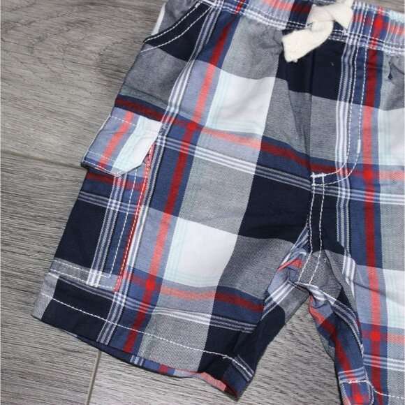 Kids Headquarters Infant/Toddler Pull on Plaid Shorts-Blue-Size 12M-NWT - Picture 3 of 5